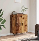 vidaXL Dressoir 69,5x34x90 cm bewerkt hout oud houtkleurig