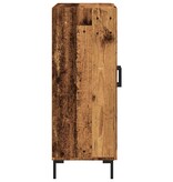 vidaXL Dressoir 69,5x34x90 cm bewerkt hout oud houtkleurig