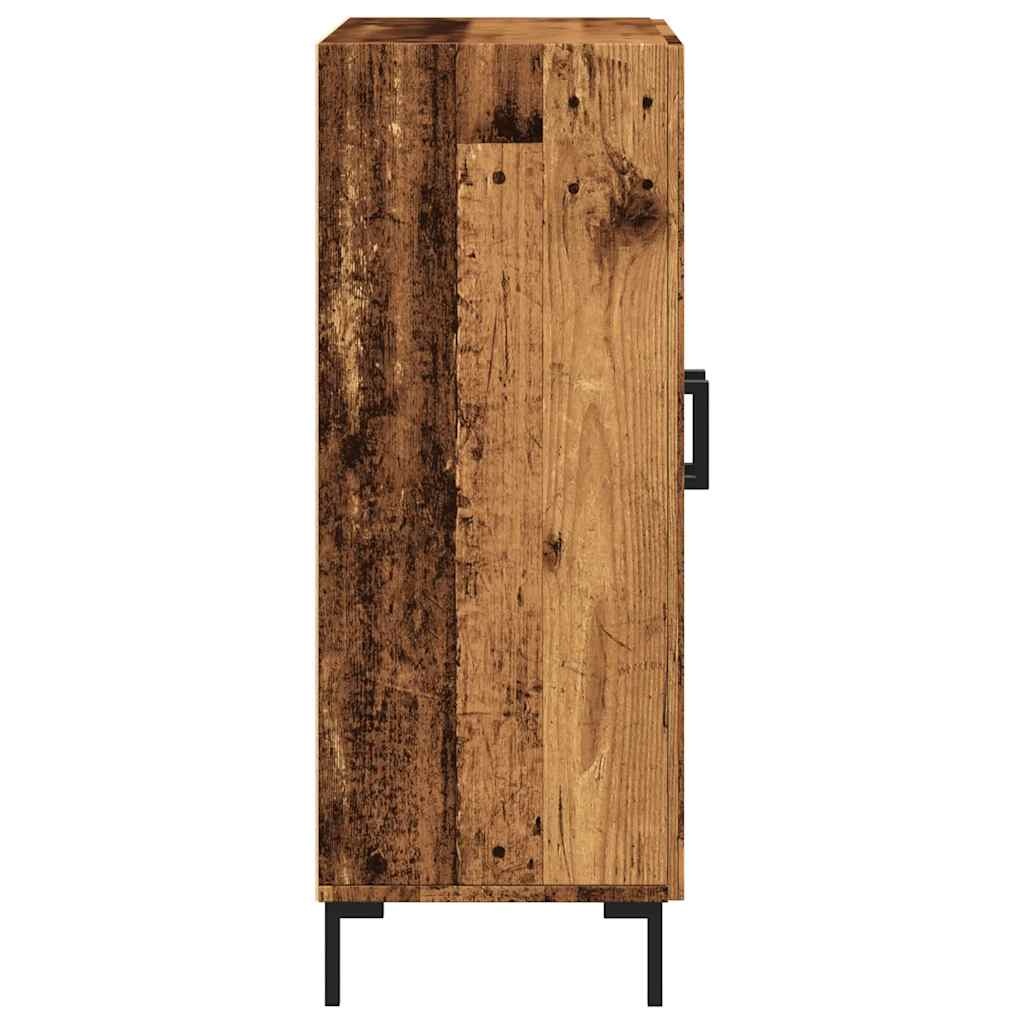 vidaXL Dressoir 69,5x34x90 cm bewerkt hout oud houtkleurig