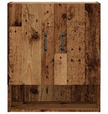 vidaXL Wandkast 60x31x70 cm bewerkt hout oud houtkleurig