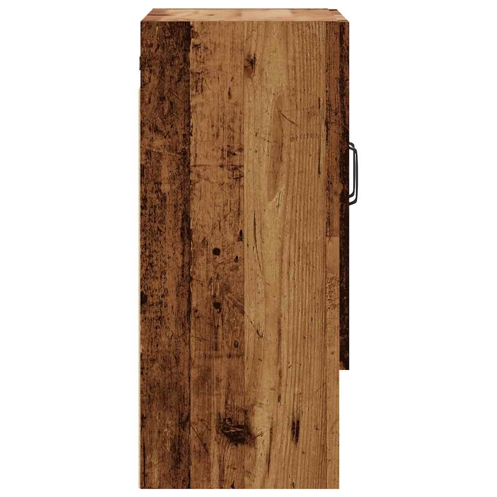 vidaXL Wandkast 60x31x70 cm bewerkt hout oud houtkleurig