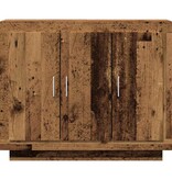 vidaXL Dressoir 92x35x75 cm bewerkt hout oud houtkleurig