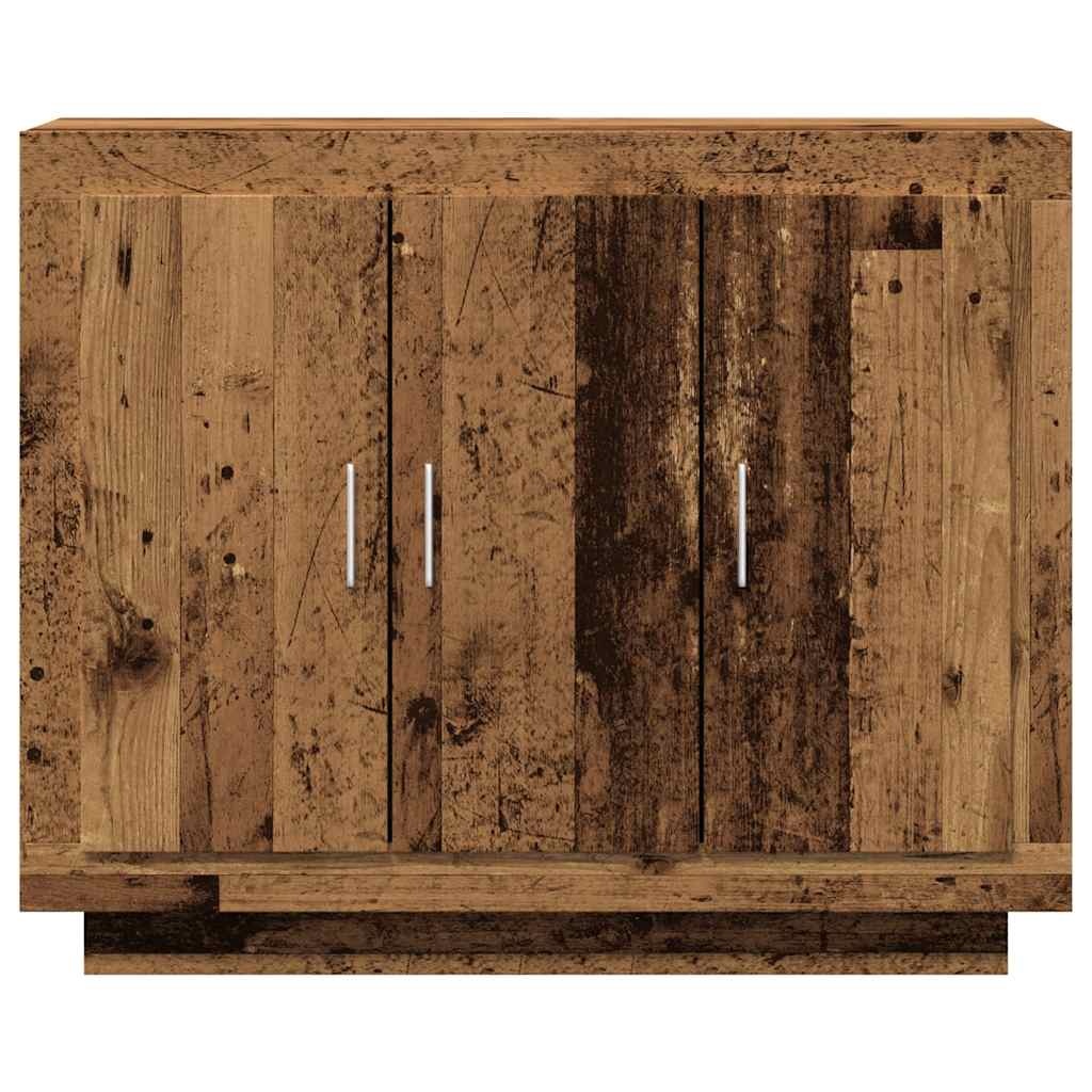 vidaXL Dressoir 92x35x75 cm bewerkt hout oud houtkleurig