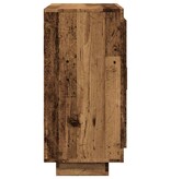 vidaXL Dressoir 92x35x75 cm bewerkt hout oud houtkleurig