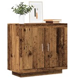 vidaXL Dressoir 80x40x75 cm bewerkt hout oud houtkleurig