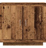 vidaXL Dressoir 80x40x75 cm bewerkt hout oud houtkleurig