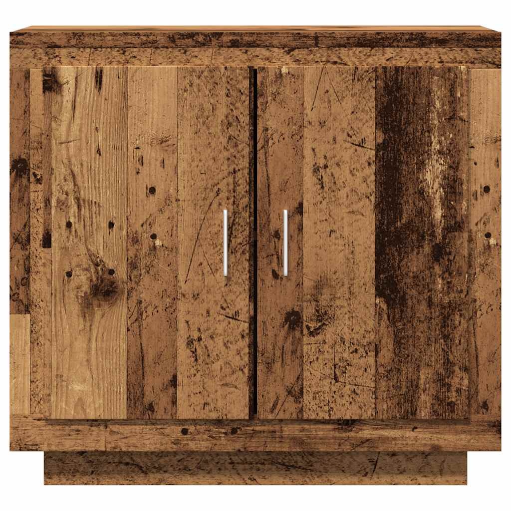 vidaXL Dressoir 80x40x75 cm bewerkt hout oud houtkleurig