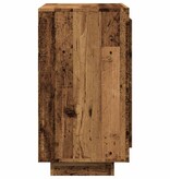 vidaXL Dressoir 80x40x75 cm bewerkt hout oud houtkleurig