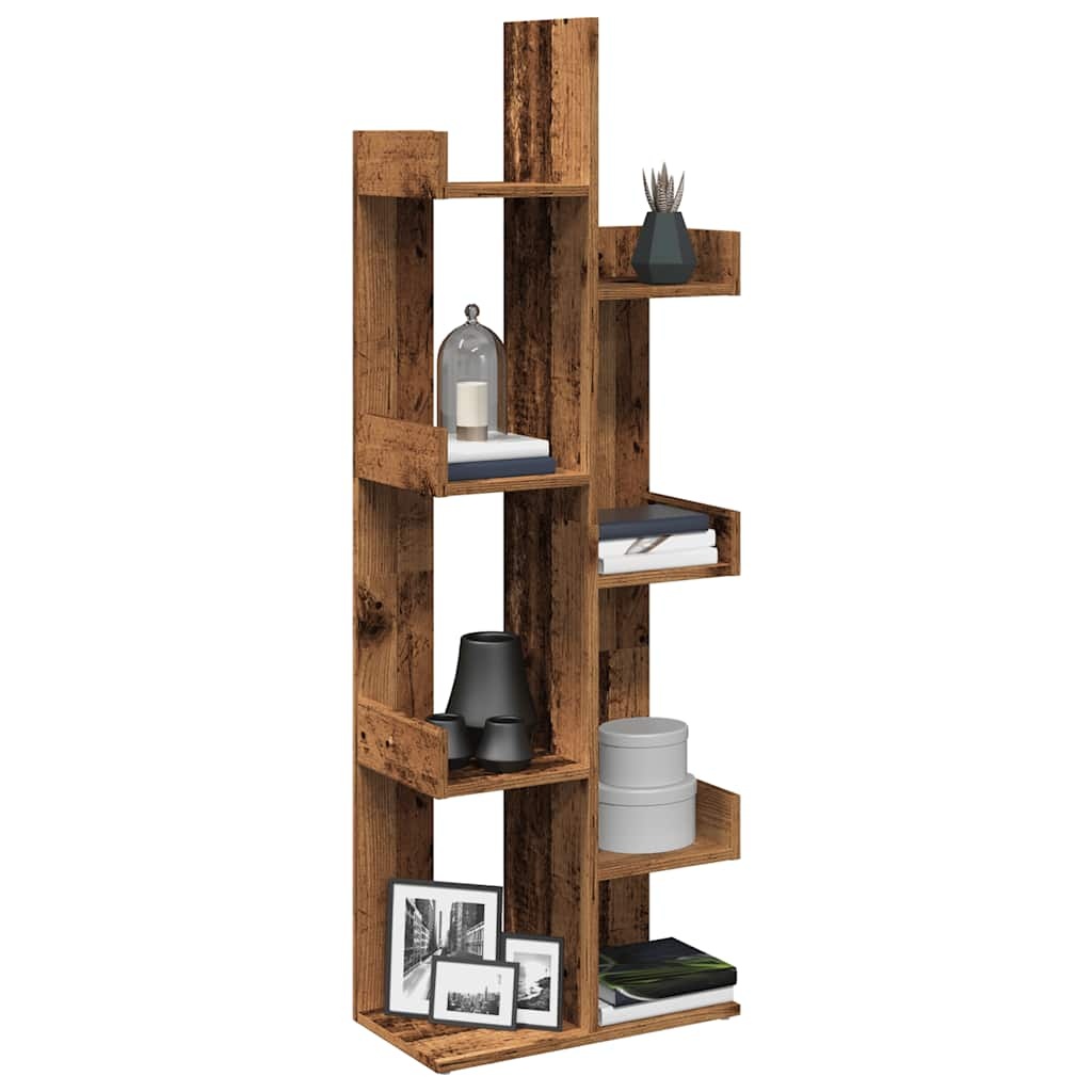 vidaXL Boekenkast 48x25,5x140 cm bewerkt hout oud houtkleurig