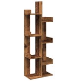 vidaXL Boekenkast 48x25,5x140 cm bewerkt hout oud houtkleurig