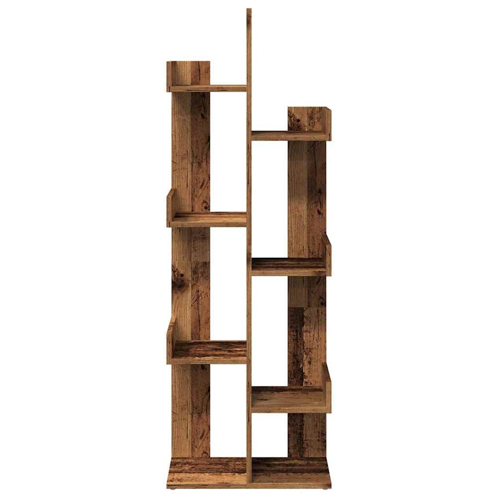 vidaXL Boekenkast 48x25,5x140 cm bewerkt hout oud houtkleurig
