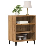 vidaXL Dressoir 57x35x75 cm bewerkt hout artisanaal eikenkleurig