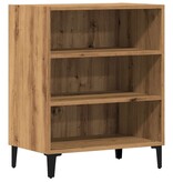 vidaXL Dressoir 57x35x75 cm bewerkt hout artisanaal eikenkleurig