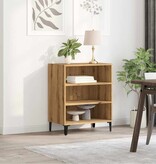 vidaXL Dressoir 57x35x75 cm bewerkt hout artisanaal eikenkleurig