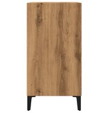 vidaXL Dressoir 57x35x75 cm bewerkt hout artisanaal eikenkleurig