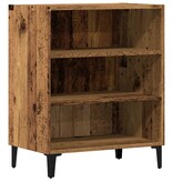 vidaXL Dressoir 57x35x75 cm bewerkt hout oud houtkleurig