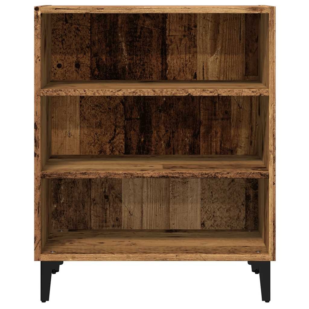 vidaXL Dressoir 57x35x75 cm bewerkt hout oud houtkleurig