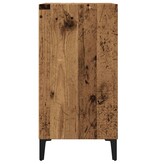 vidaXL Dressoir 57x35x75 cm bewerkt hout oud houtkleurig
