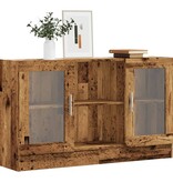 vidaXL Dressoir 120x30,5x70 cm bewerkt hout oud houtkleurig