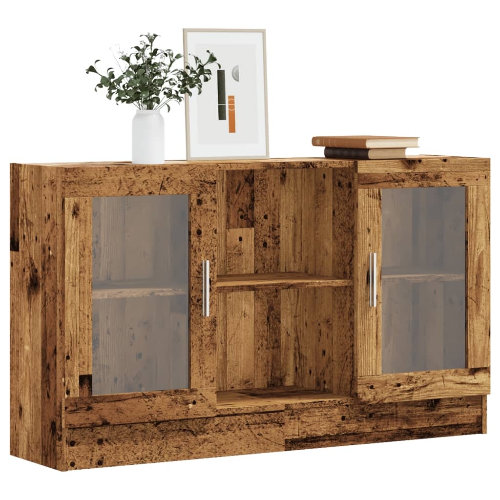 vidaXL Dressoir 120x30,5x70 cm bewerkt hout oud houtkleurig