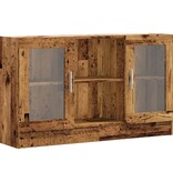 vidaXL Dressoir 120x30,5x70 cm bewerkt hout oud houtkleurig