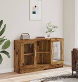 vidaXL Dressoir 120x30,5x70 cm bewerkt hout oud houtkleurig