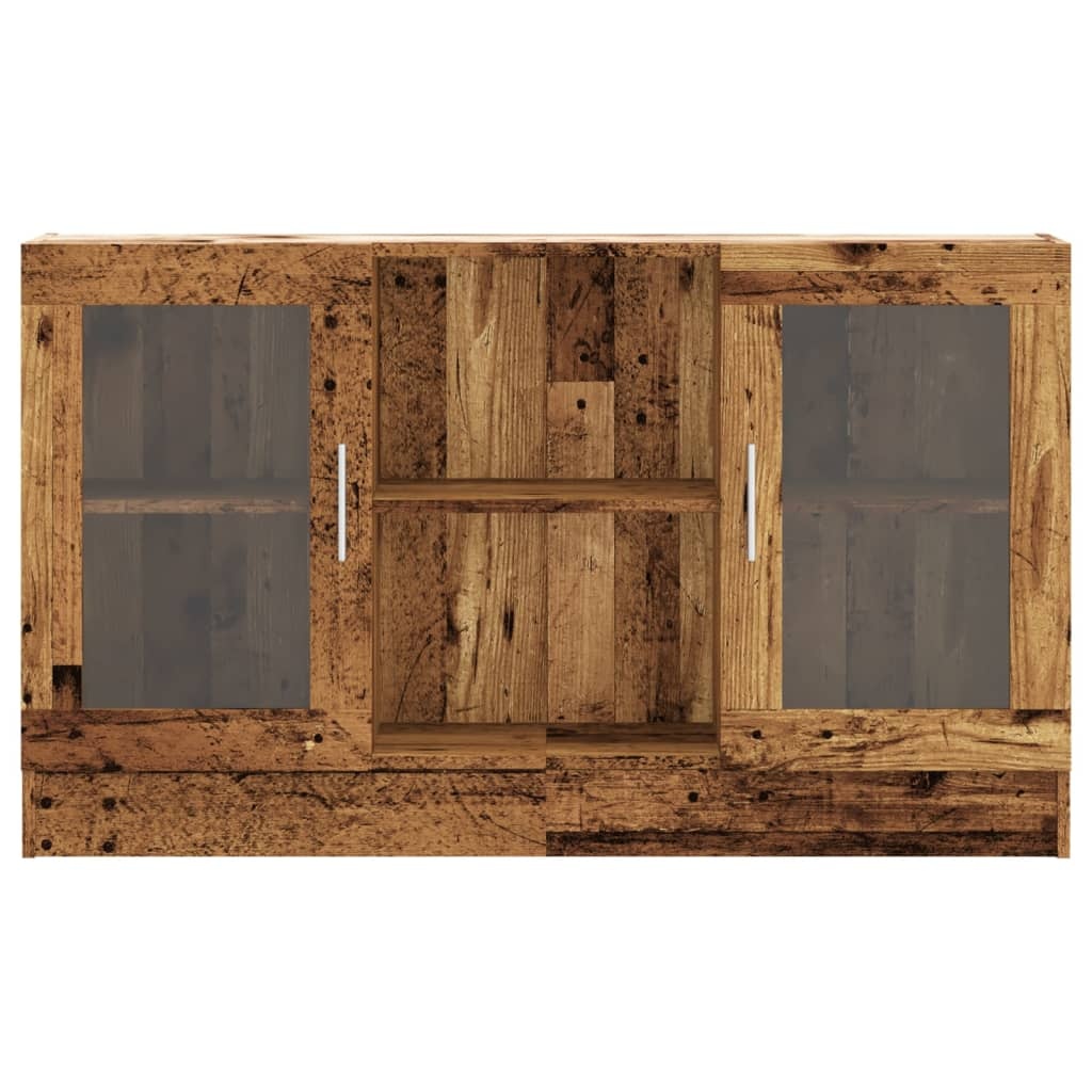 vidaXL Dressoir 120x30,5x70 cm bewerkt hout oud houtkleurig