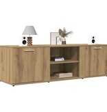 vidaXL Tv-meubel 120x34x37 cm bewerkt hout artisanaal eikenkleur