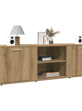 vidaXL Tv-meubel 120x34x37 cm bewerkt hout artisanaal eikenkleur