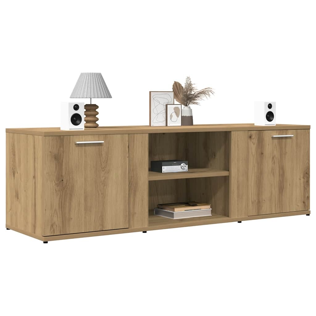 vidaXL Tv-meubel 120x34x37 cm bewerkt hout artisanaal eikenkleur