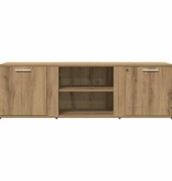 vidaXL Tv-meubel 120x34x37 cm bewerkt hout artisanaal eikenkleur