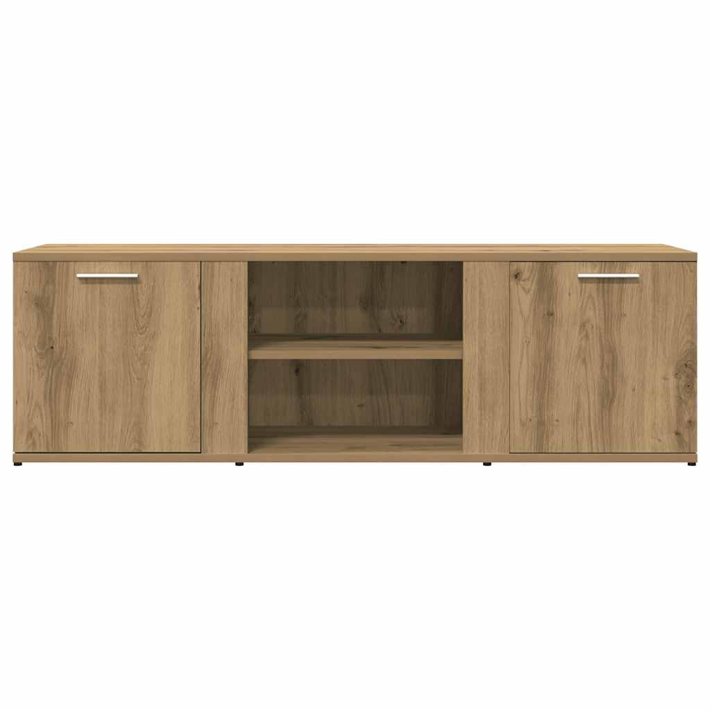 vidaXL Tv-meubel 120x34x37 cm bewerkt hout artisanaal eikenkleur