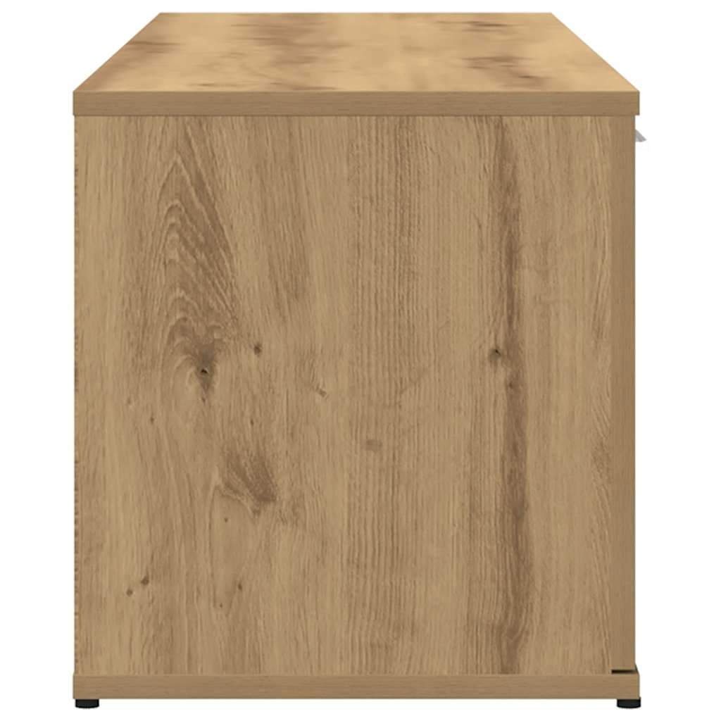 vidaXL Tv-meubel 120x34x37 cm bewerkt hout artisanaal eikenkleur