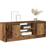 vidaXL Tv-meubel 102x30x36 cm bewerkt hout oud houtkleurig