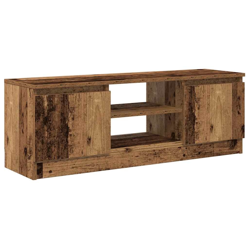 vidaXL Tv-meubel 102x30x36 cm bewerkt hout oud houtkleurig
