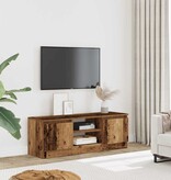 vidaXL Tv-meubel 102x30x36 cm bewerkt hout oud houtkleurig