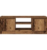 vidaXL Tv-meubel 102x30x36 cm bewerkt hout oud houtkleurig