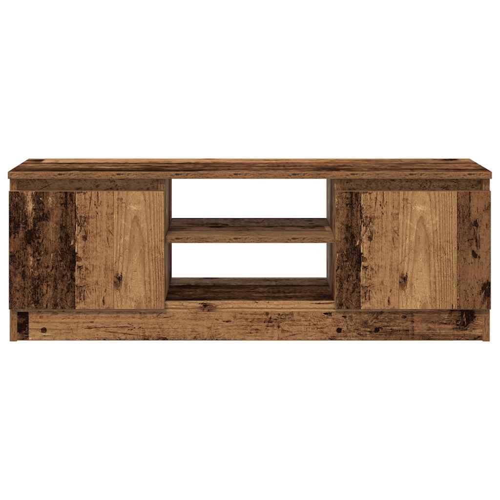 vidaXL Tv-meubel 102x30x36 cm bewerkt hout oud houtkleurig
