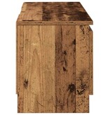 vidaXL Tv-meubel 102x30x36 cm bewerkt hout oud houtkleurig