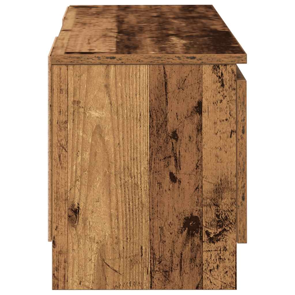vidaXL Tv-meubel 102x30x36 cm bewerkt hout oud houtkleurig