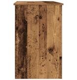 vidaXL Bureau 102x76x50 cm bewerkt hout oud houtkleurig