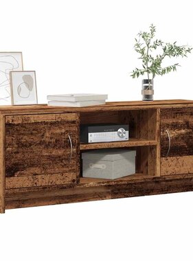 VidaXL Tv-meubel 102x30x37,5 cm bewerkt hout oud houtkleurig