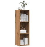 vidaXL Boekenkast 36x30x114 cm bewerkt hout artisanaal eikenkleur