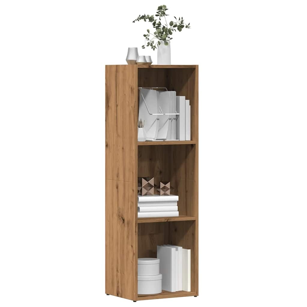 vidaXL Boekenkast 36x30x114 cm bewerkt hout artisanaal eikenkleur