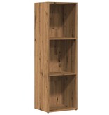 vidaXL Boekenkast 36x30x114 cm bewerkt hout artisanaal eikenkleur