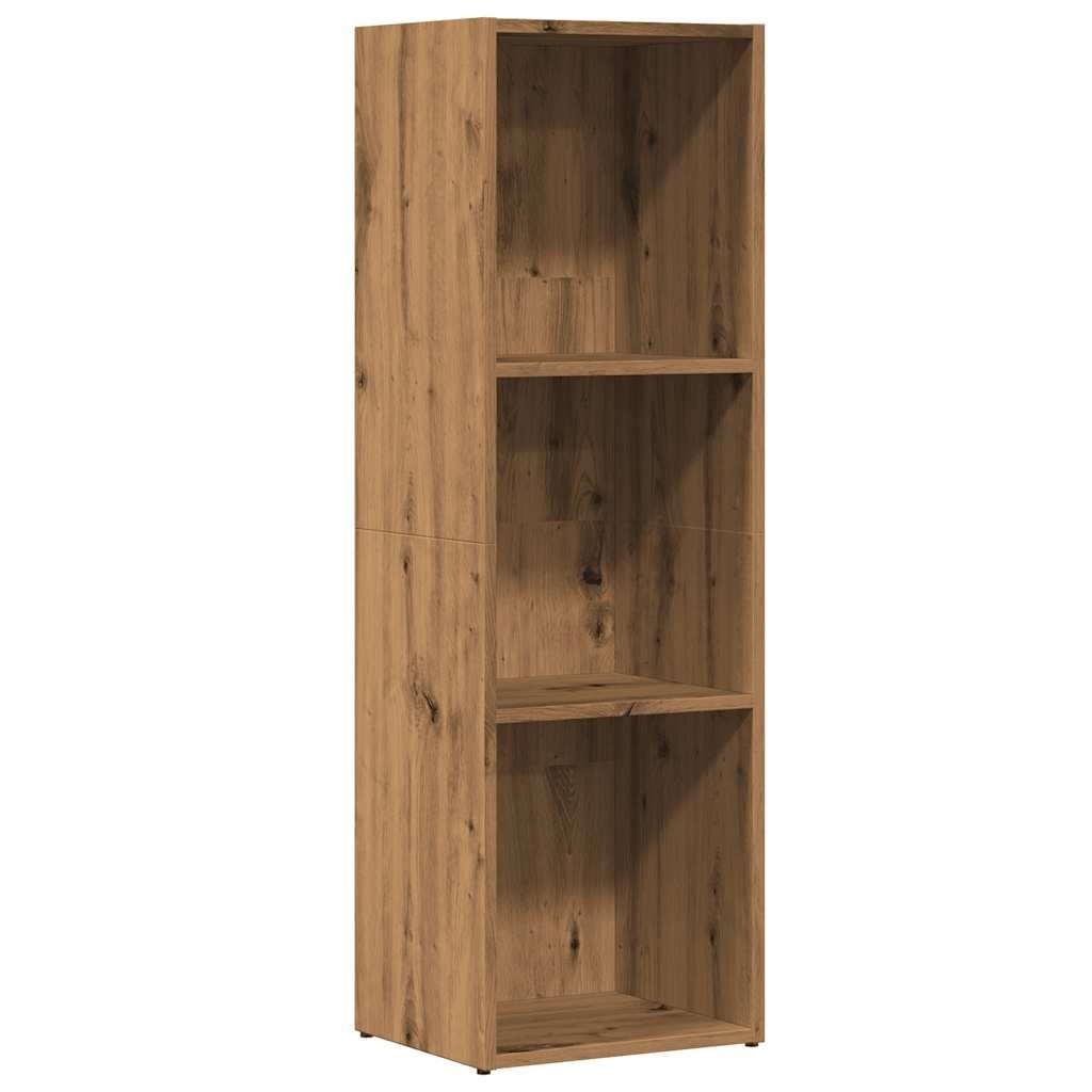 vidaXL Boekenkast 36x30x114 cm bewerkt hout artisanaal eikenkleur