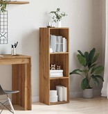 vidaXL Boekenkast 36x30x114 cm bewerkt hout artisanaal eikenkleur