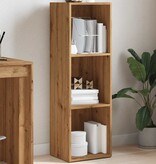 vidaXL Boekenkast 36x30x114 cm bewerkt hout artisanaal eikenkleur