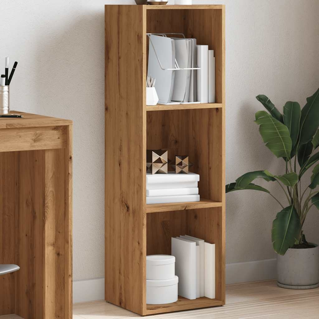 vidaXL Boekenkast 36x30x114 cm bewerkt hout artisanaal eikenkleur