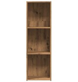 vidaXL Boekenkast 36x30x114 cm bewerkt hout artisanaal eikenkleur